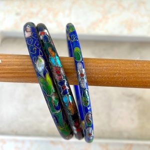 Vintage cloisonné bangle series